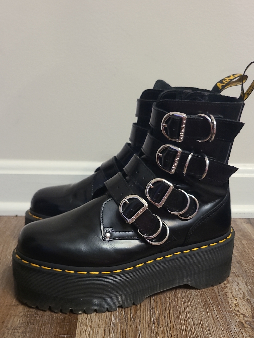 Dr. Martens Jadon Max Hardware Platform Buckle Boots - Picture 7 of 9